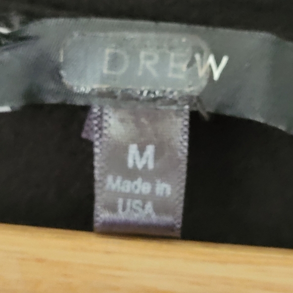 DREW Ruched Long Sleeve Top Black M - Picture 6 of 7